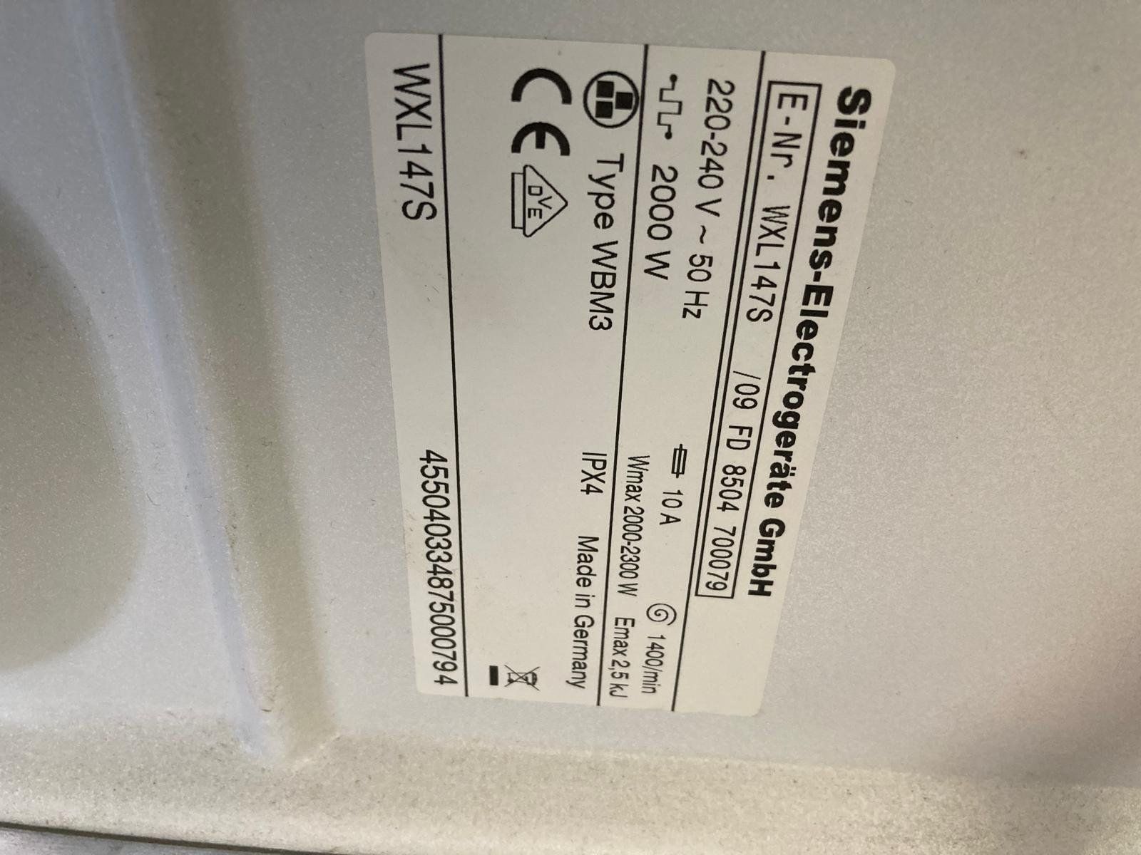 Siemens Waschmaschinen: Waschmaschine zu verschenken – Gebraucht aus Rheinsulz von Doktorkimble 1