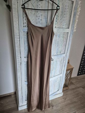 Samsøe Samsøe Satin Kleid Beige Gr. M | NEU