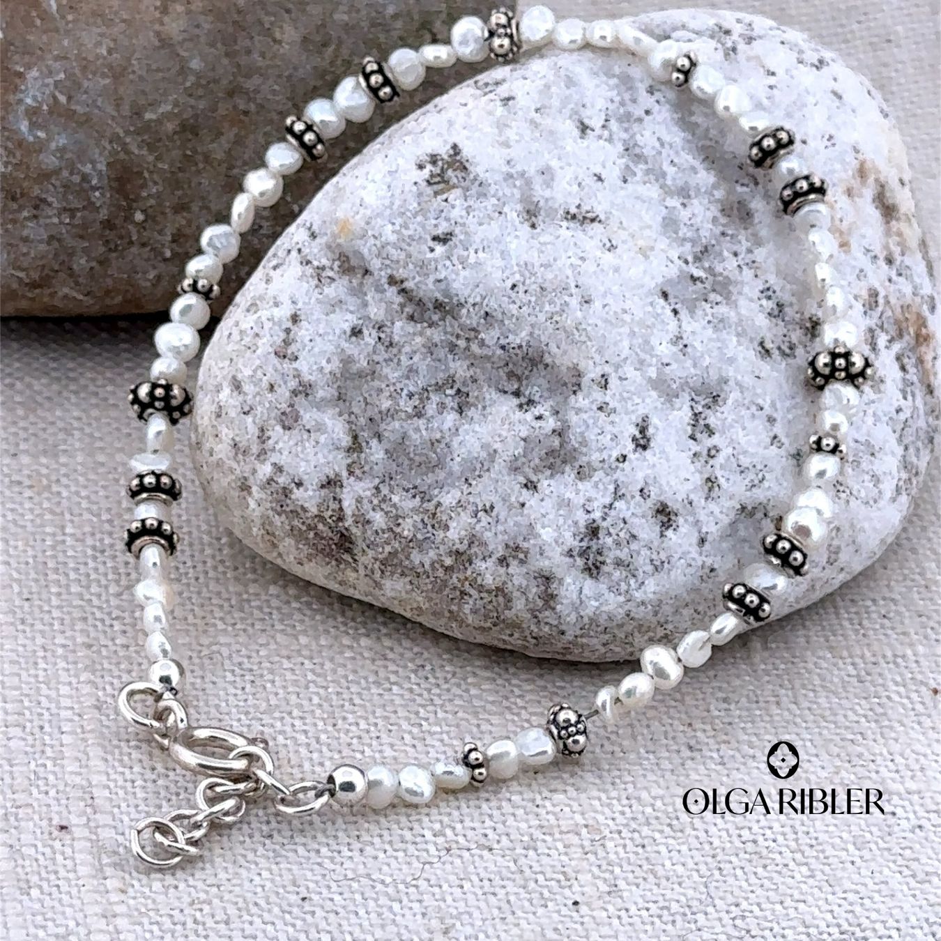 Olga Ribler Armbänder & -reifen: Perlen Armband by Olga Ribler mit Silber – Neu (gemäss Beschreibung) aus Luzern von Schmuckoutlet 3