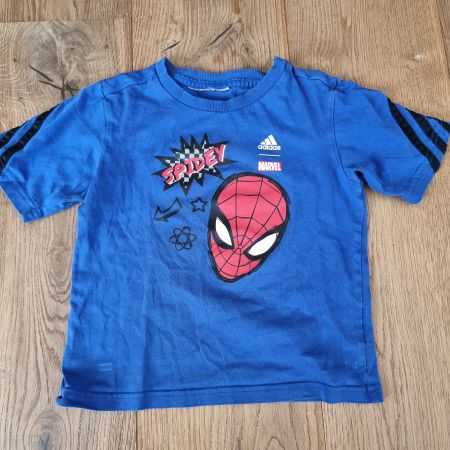 T-Shirt Adidas Spiderman blau Grösse 104 guter Zustand