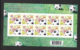 Kleinbogen 1275B Fussball Hopp Schwiiz ** 8.5.2008