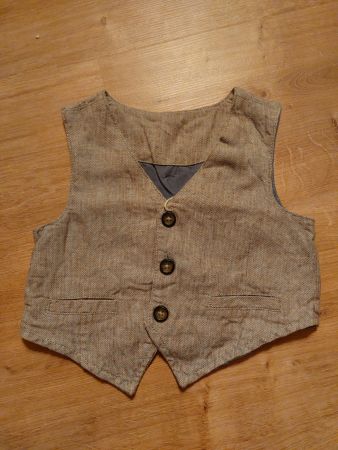 Gilet / Weste, Baumwolle/Leinen, Gr. 74, Top Zustand!
