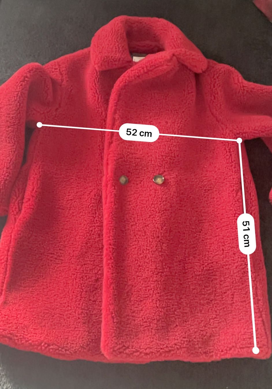 Mango Cappotti: MNG Mango Red Teddy Bear Plush Coat Jacket, M, neu! – Nuovo (secondo la descrizione) da Wangen b. Olten venduto da VeraHa 3