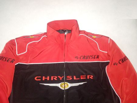 NEU CHRYSLER PT CRUISER Fan Jacke schwarz rot  alle Größen