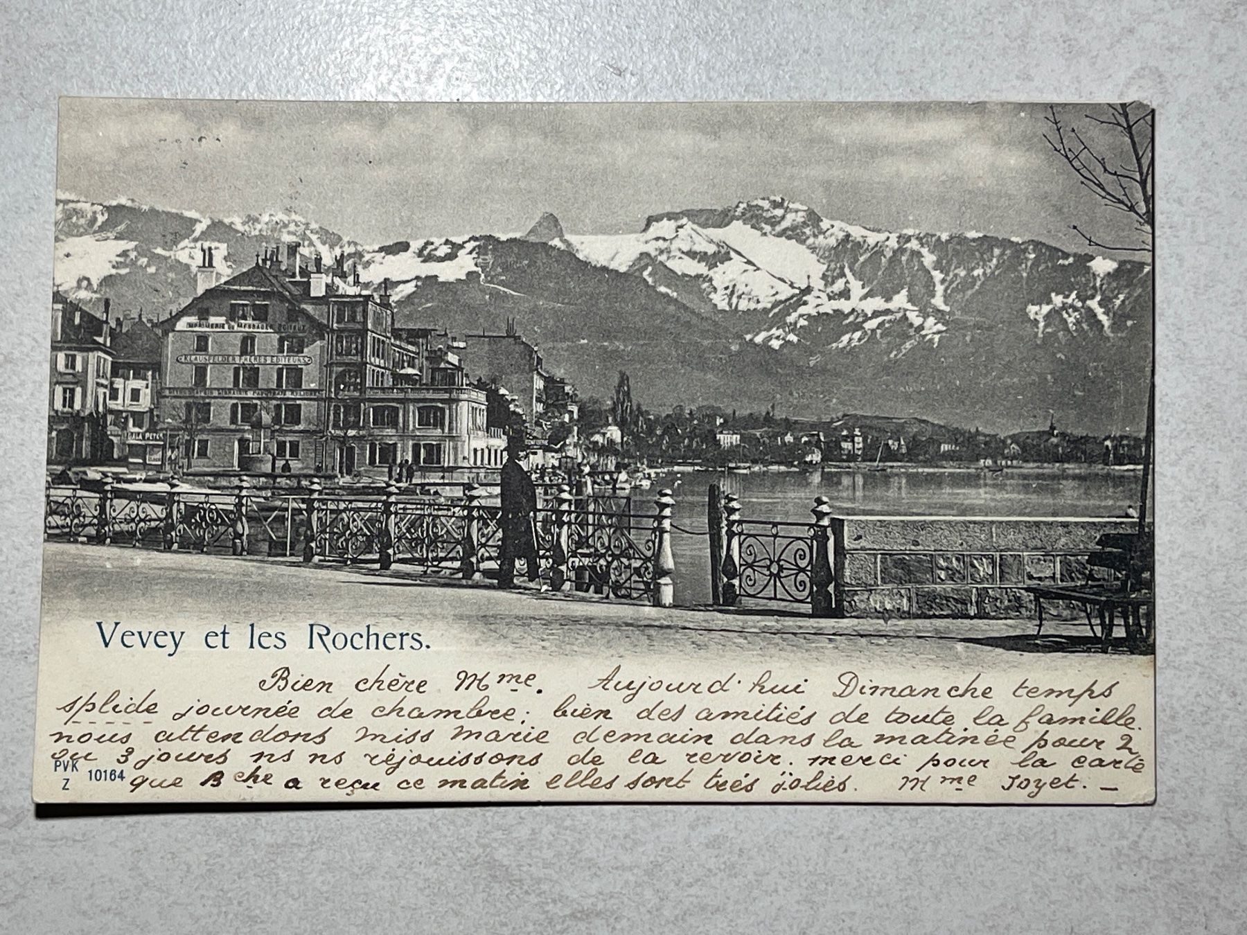 Cartoline postali: Ansichtskarte Vevey Les Rochers, – Usato da Strengelbach venduto da Aschatan5