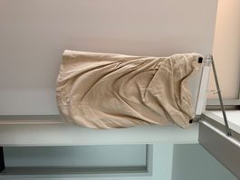 ZARA Bandeau Kleid Beige Creme grösse S Drapiert Sommerkleid