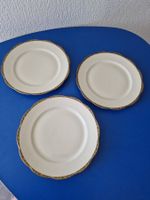 KPM Royal Ivory 3 Stk. vintage elfenbeinfarbige Teller