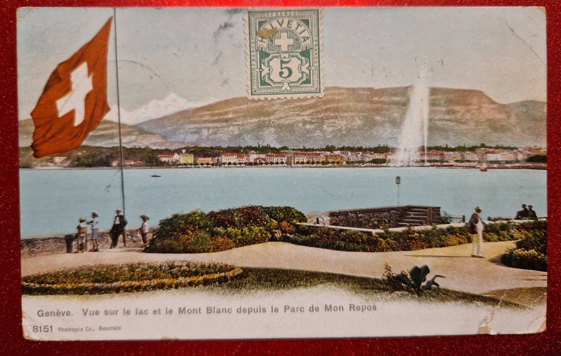 Cartoline postali: Genève - Mont Blanc 1906 – Usato da Melchnau venduto da Arthurius
