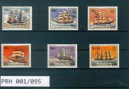 PENRHYN 6 BRIEFMARKEN SCHIFFE