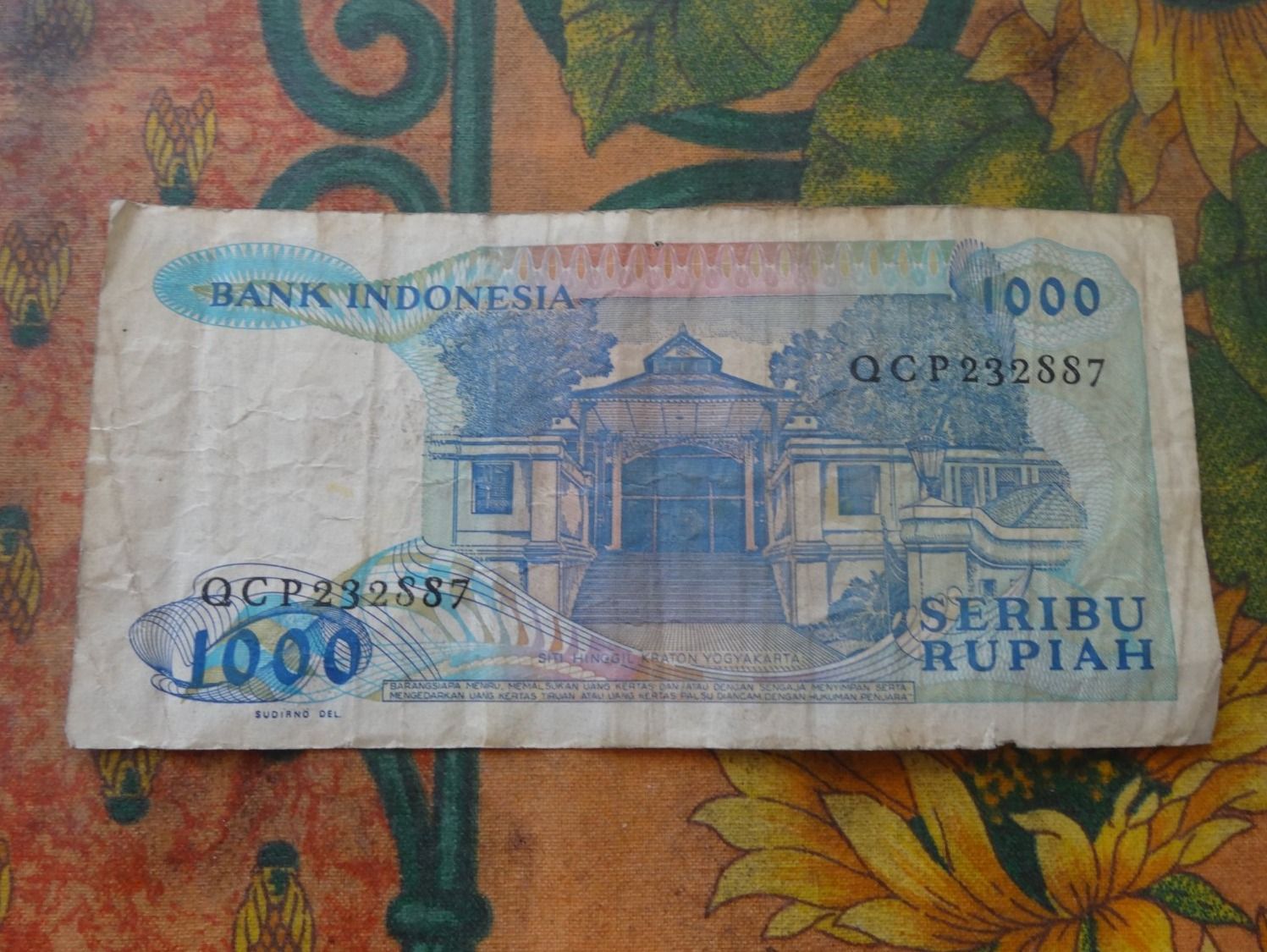 Banconote: INDONESIE  (D) 1000  Rupiah  Billet – Usato da Romanel-sur-Lausanne venduto da Swift13 1