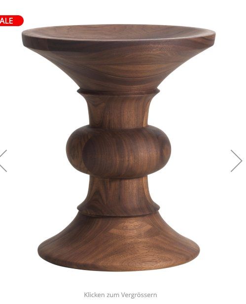 Vitra Sgabelli: Vitra Eames Stool Model A Massivholz Nussbaum – Usato da Kloten venduto da Martini75