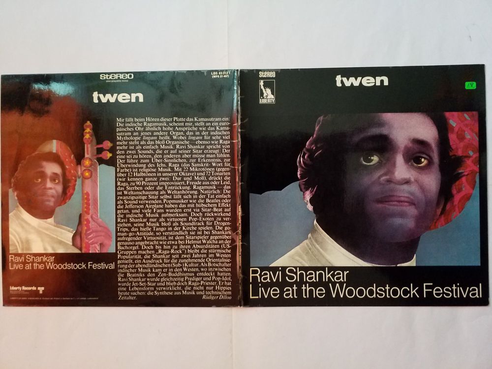 SHANKAR RAVI, live at Woodstock festival 1971 press +++++ Kaufen