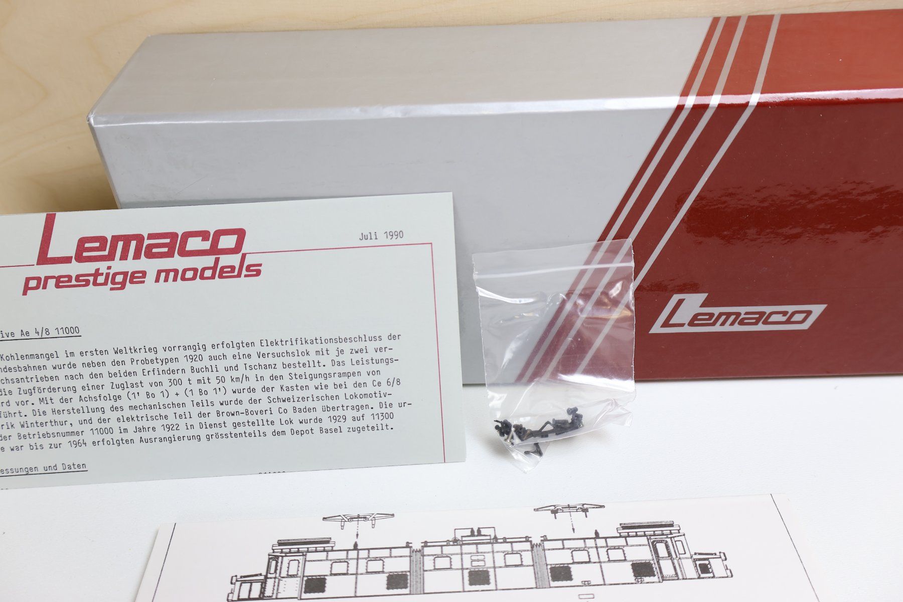 Lemaco Modellini di ferrovie: Lemaco SBB Ae 4/8 E-Lok Grossmutter H0 - Limitiert Messing – Usato da Winterthur venduto da Monstera 7