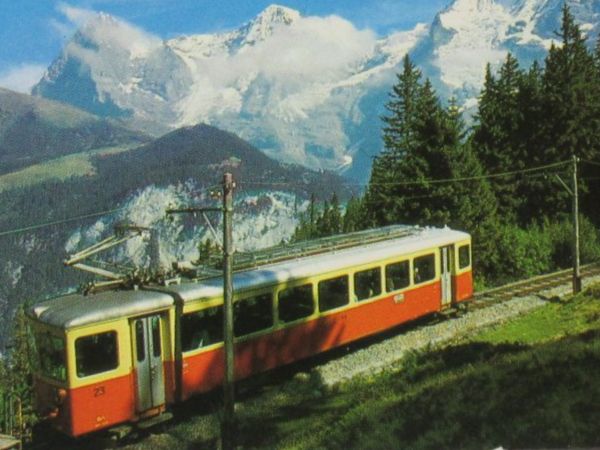 Ansichtskarten: Restaurant Winteregg , Bergbahn  Mürren – Gebraucht aus Grenchen von Bluemchen1900 1