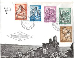 San Marino, FDC 1962, Berge, Bergsport, Matterhorn