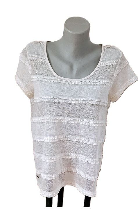 Esprit T-shirt: edc by Esprit süsses Shirt mit Spitze Gr. L – Usato da Füllinsdorf venduto da Sunnebliemli7