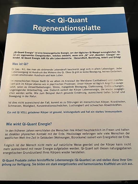 Figuren: Qi Quant Regenerationsplatte – Gebraucht aus Oberaach von balance06 1