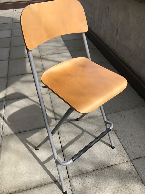 Ikea Barhocker Franklin klappbar Holz Kaufen auf Ricardo