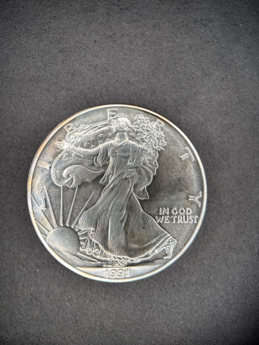 Tutti le monete: Silbermuenze American Eagle 1991 1oz – Nuovo (secondo la descrizione) da Wallisellen venduto da Juwelier_Aurum 1