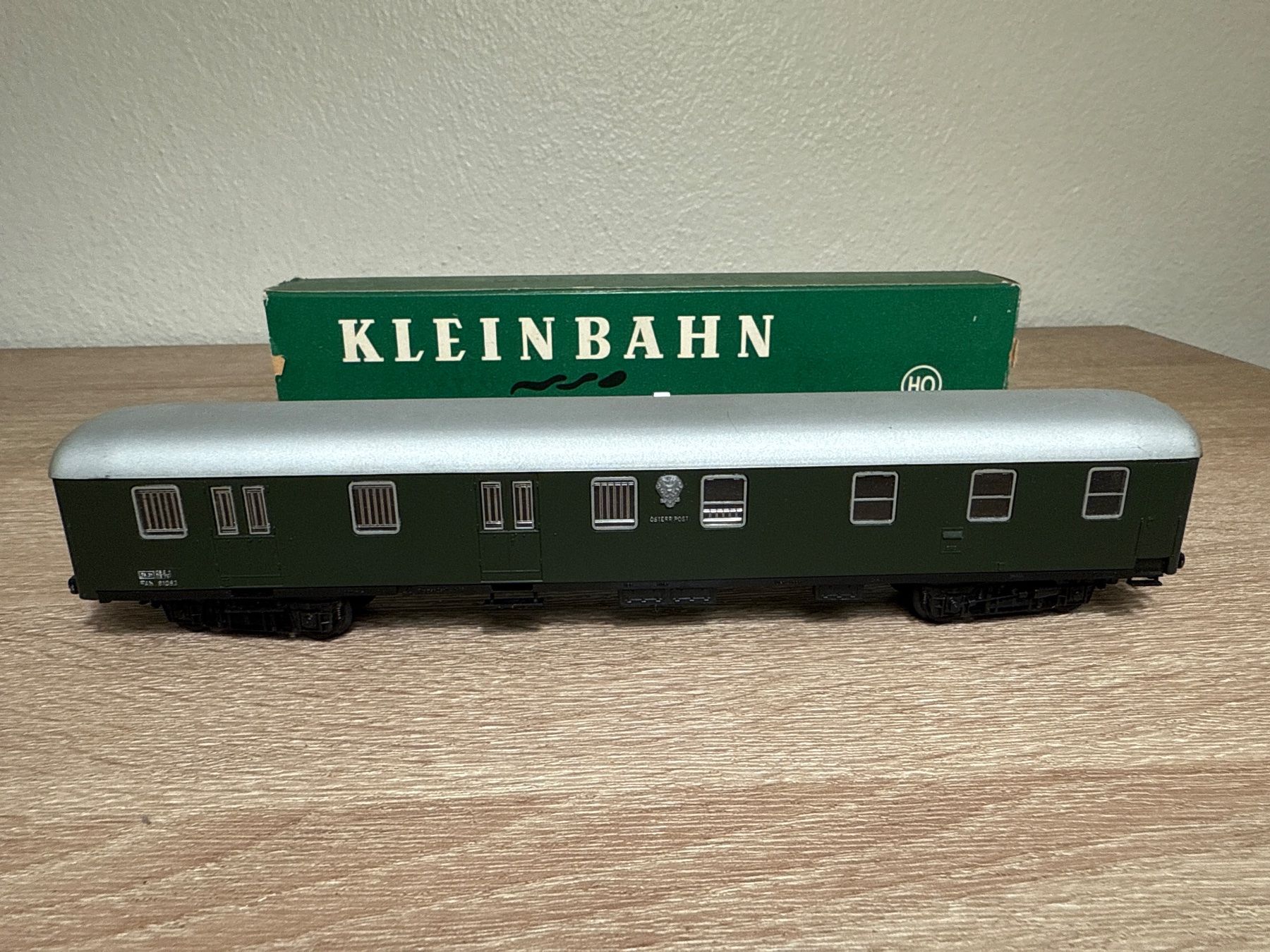 Kleinbahn Modellini di ferrovie: Kleinbahn 391 Postwagen H0 OVP – Usato da St-Aubin-Sauges venduto da tantome 1