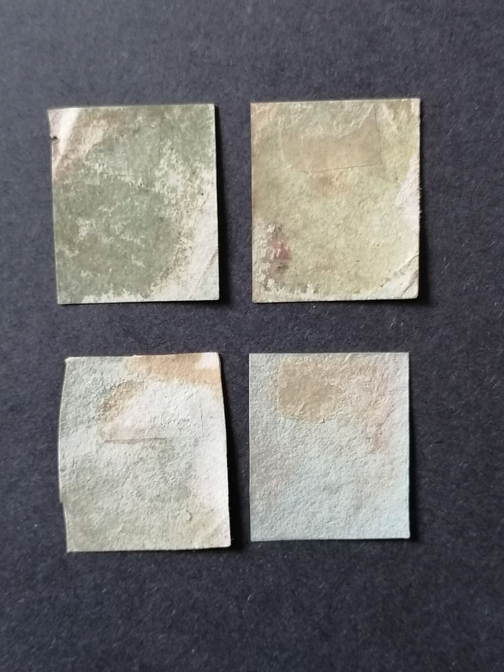 Alle Briefmarken: 4mal One Penny red 1841  – Gebraucht aus Happerswil von tschergi 1
