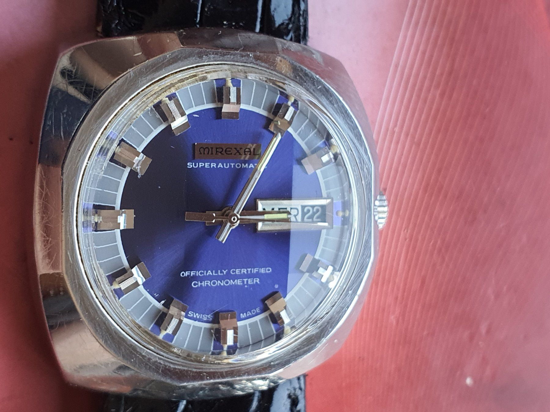 Mirexal Orologi: 100 Mirexal Superautomatic Chronometer Day Date diamondcut – Usato da Muri AG venduto da Corredor 4