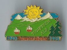 Plaketten & Abzeichen: Tunetsch Alp Bergbahn, Pin – Gebraucht aus Zürich von t24_de
