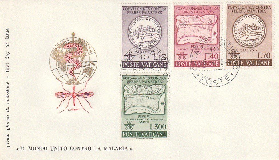 Alle Briefmarken: 4x Vatikan 1962/64 – Gebraucht aus Aarburg von Aare10 4
