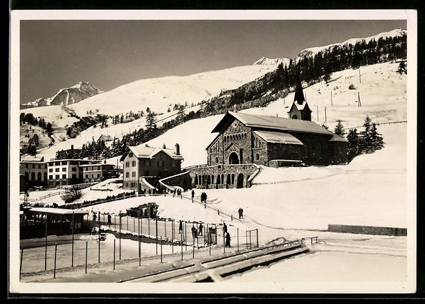 Cartoline postali: AK St. Moritz-Dorf, Katholische Kirche – Usato da Berlin venduto da bartko-reher