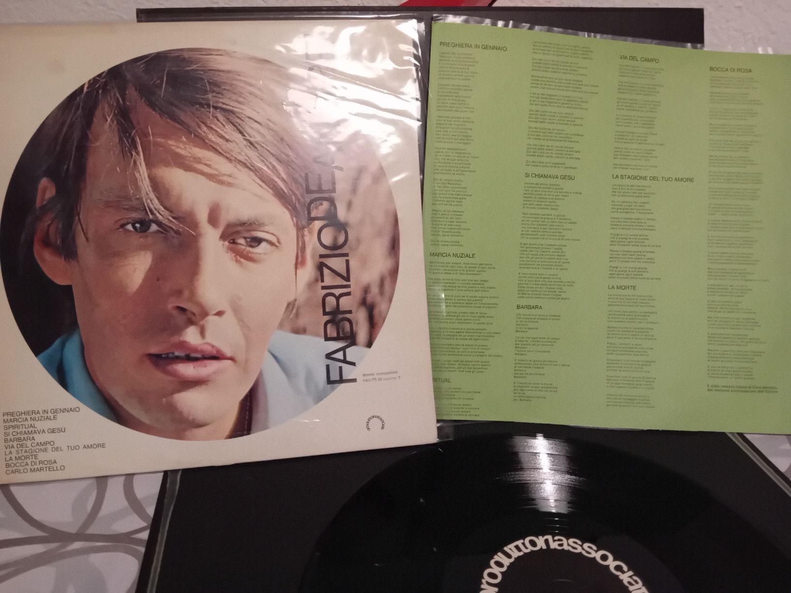 Schallplatten: Fabrizio De Andre Volume 1 LP Dischi Ricordi  – Gebraucht aus Biasca von Old_6blh 6