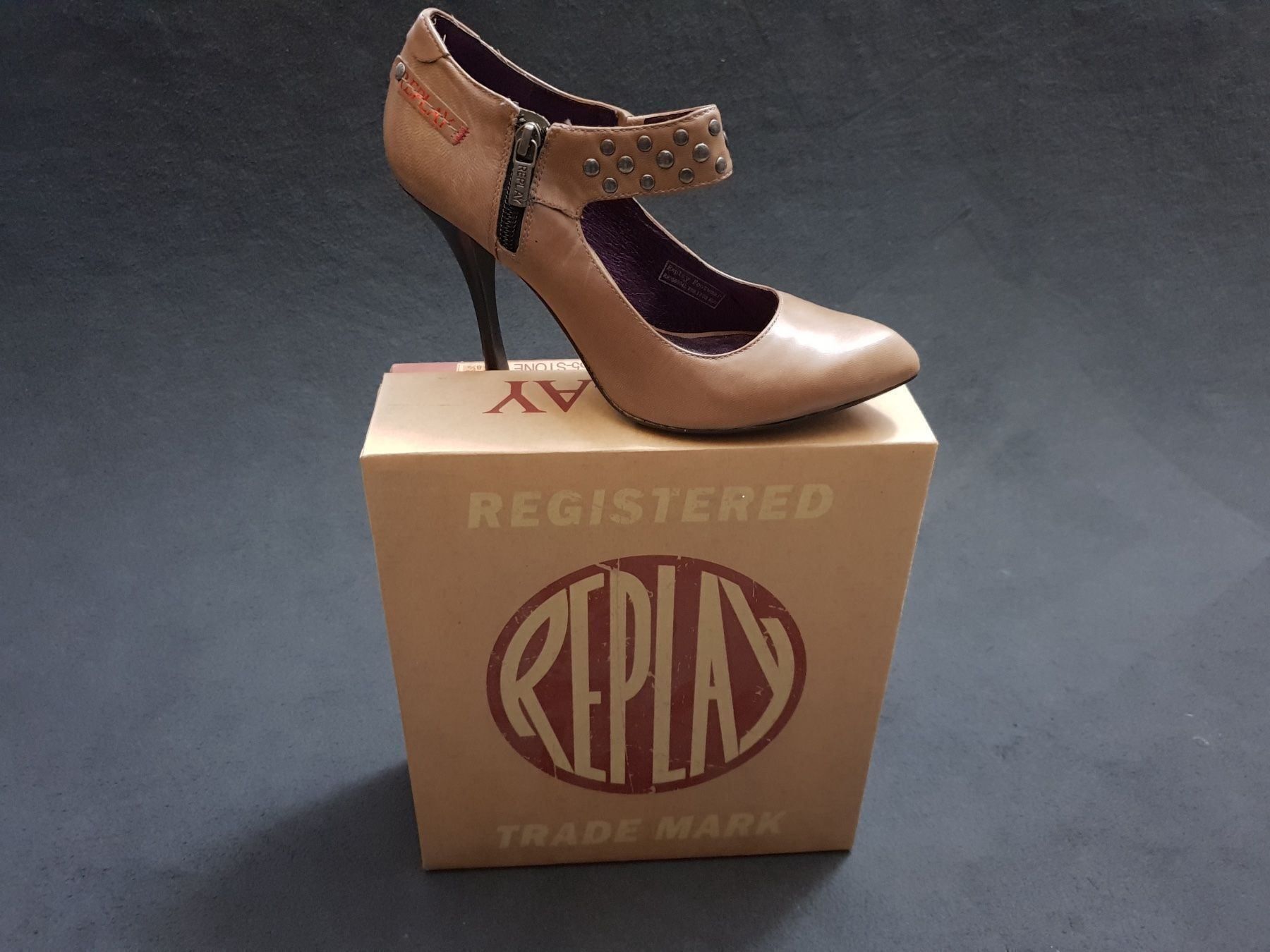 Scarpe da donna: REPLAY HIGH HEELS/PUMPS BRAUN LEDER      Gr. 39 – Nuovo e nell'imballaggio originale da Zürich venduto da LIQUIDATOR.CP