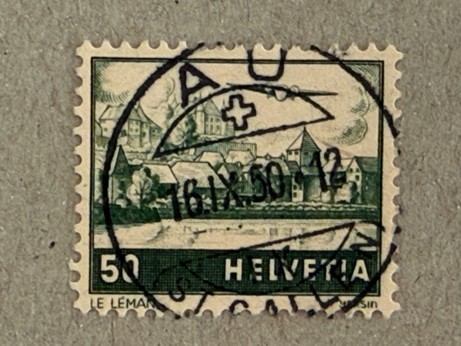 Alle Briefmarken: F29, Au St. gallen – Gebraucht aus Aarau von hilde47