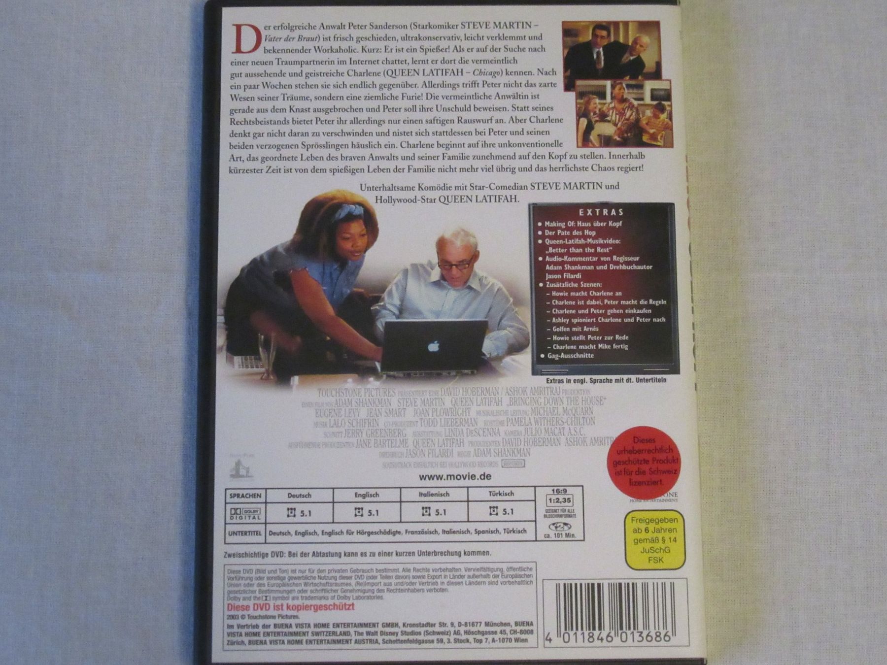 Haus über Kopf DVD Steve Martin, Queen Latifah, Komödie (Gebraucht