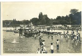 Genève. Eaux-Vives Plage de Genève. 1940-1950