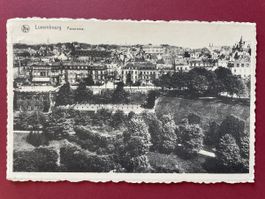 Ansichtskarte Luxemburg Panorama 1945 gelaufen nach St.Gall.