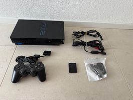 PlayStation 2 Fat mit Controller Memory Card und HDMI Adapte