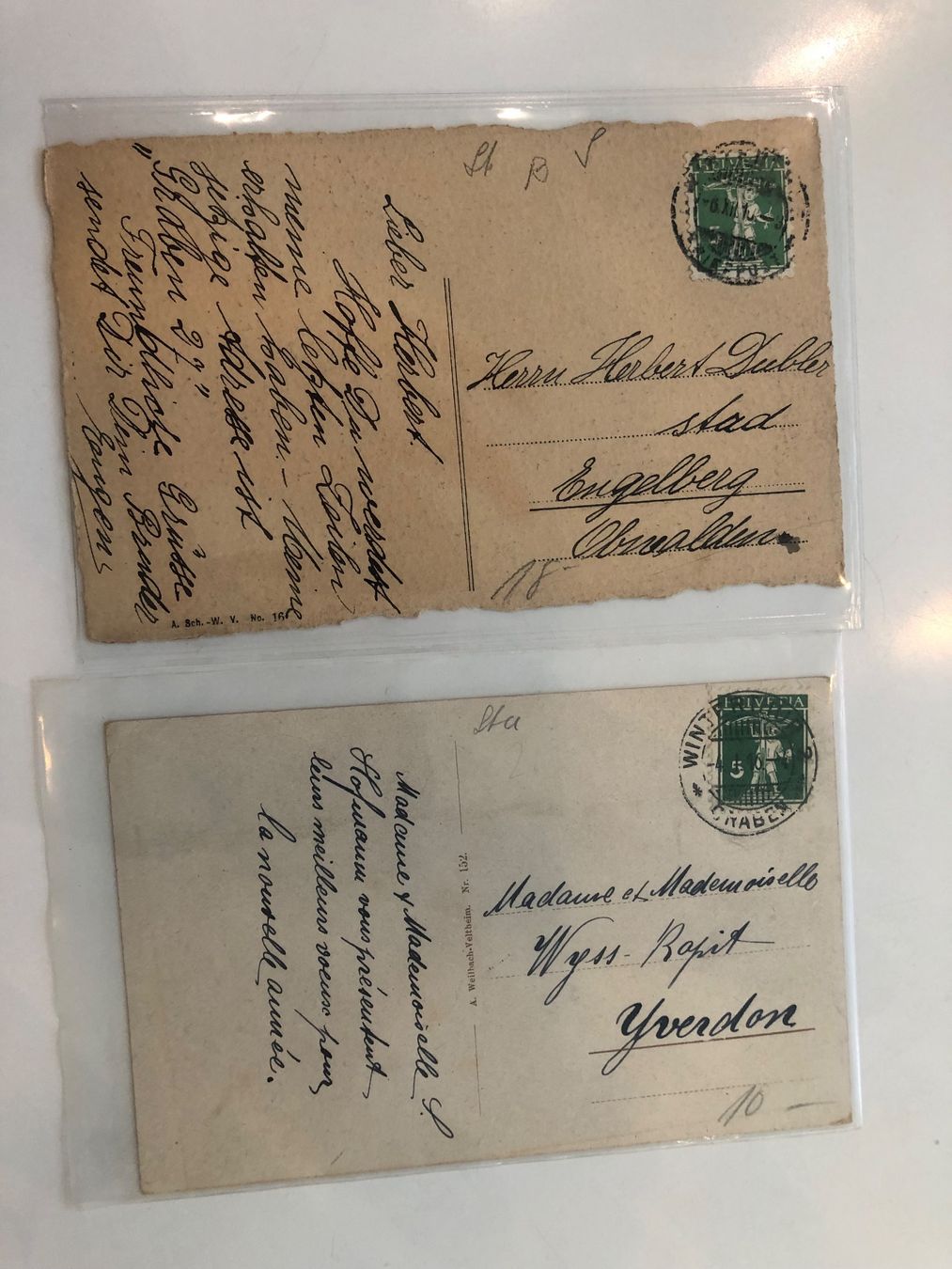 Cartoline postali: 11 alte verschiedene Ansichtskarten von KYBURG ZH – Usato da Lufingen venduto da Rac0 1