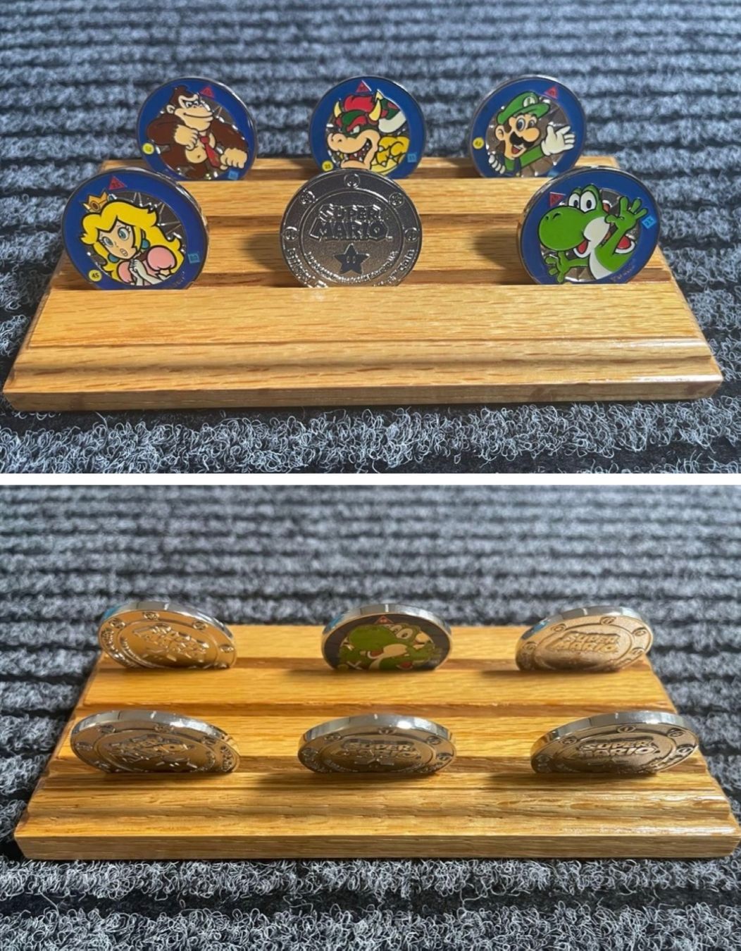 Tutti le monete: 18 Stk. Nintendo Super Mario Challenge Coins + Displaybrett – Nuovo e nell'imballaggio originale da Aesch BL venduto da CollectorsBest 7