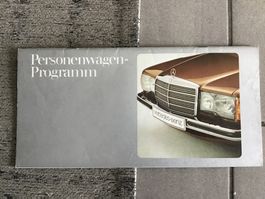 Mercedes-Benz Personenwagen Programm 36 Seiten, Juli 1978