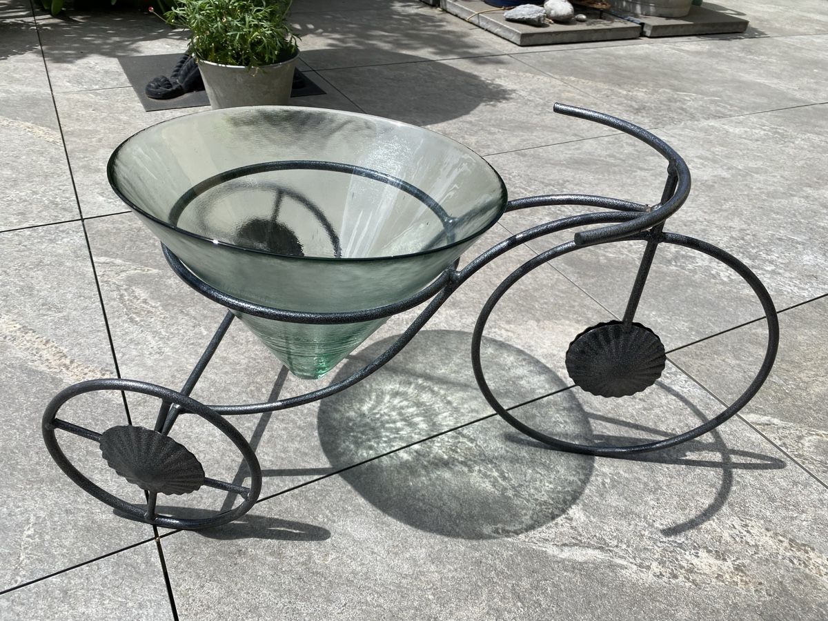 Vasi per fiori: Blumentopf Velo, Metall und Glas, Deko – Usato da Aadorf venduto da Dragonfisch