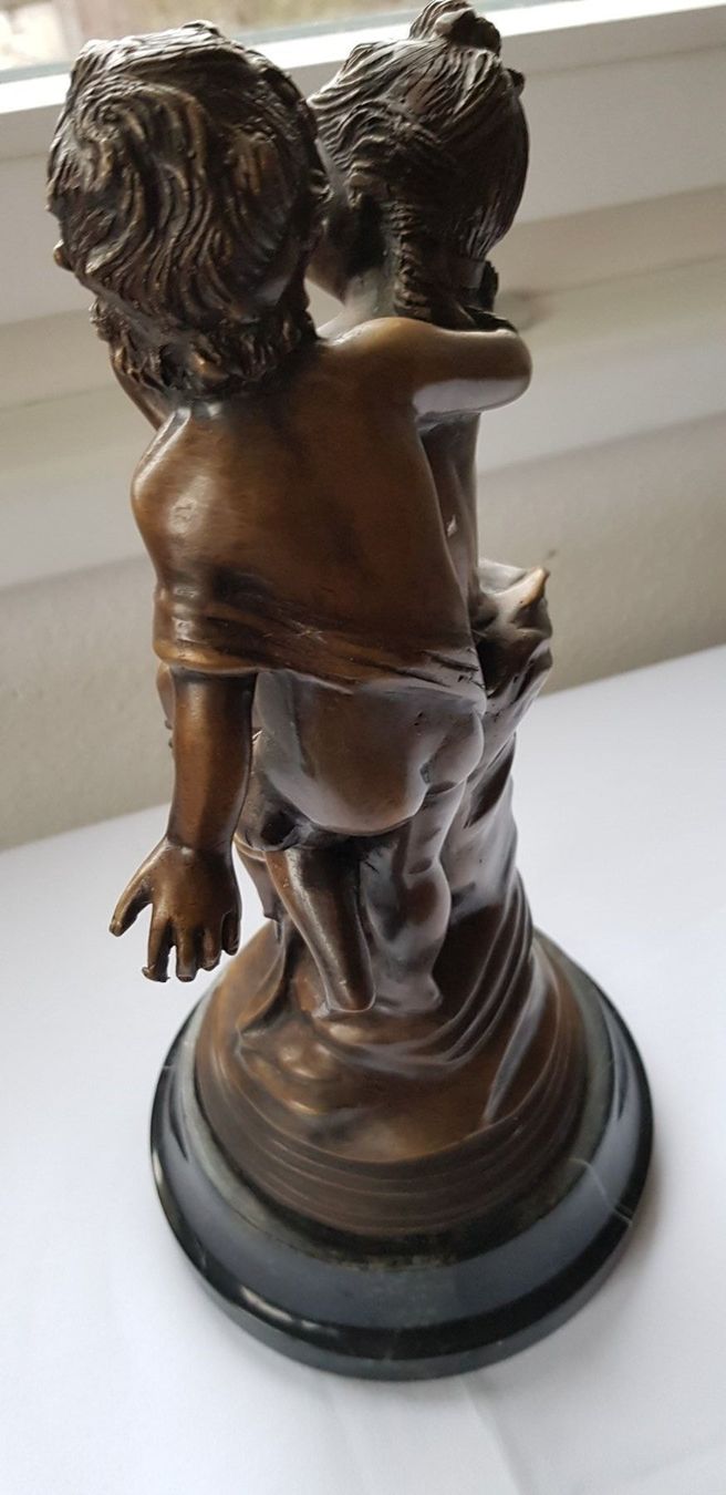 Sculture & Statue: Bronze Skulptur "Mädchen mit Jungem" – Usato da Dällikon venduto da Toyfan 2