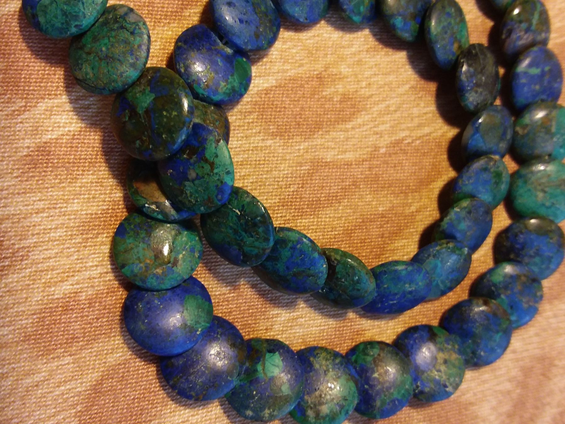Catenine: Wunderschönes Azurit-Malachit Collier Halskette – Usato da Zürich venduto da sanwit 6