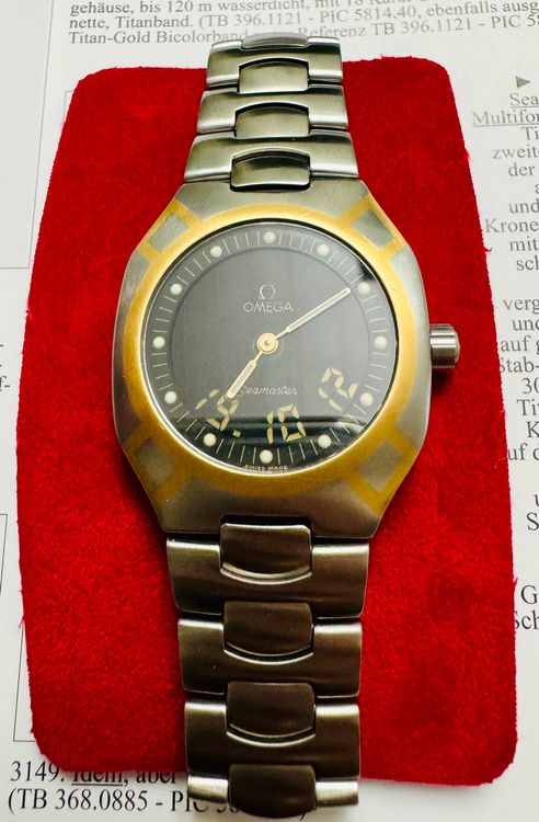 Omega seamaster polaris online titan gold