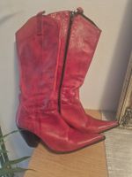 Bottes rouges en cuir, taille 39, parfaites pour l'hiver!