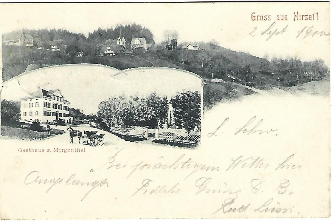 Ansichtskarten: Gruss aus Hirzel 2-teilig – Gebraucht aus Wetzikon ZH von Brulu100