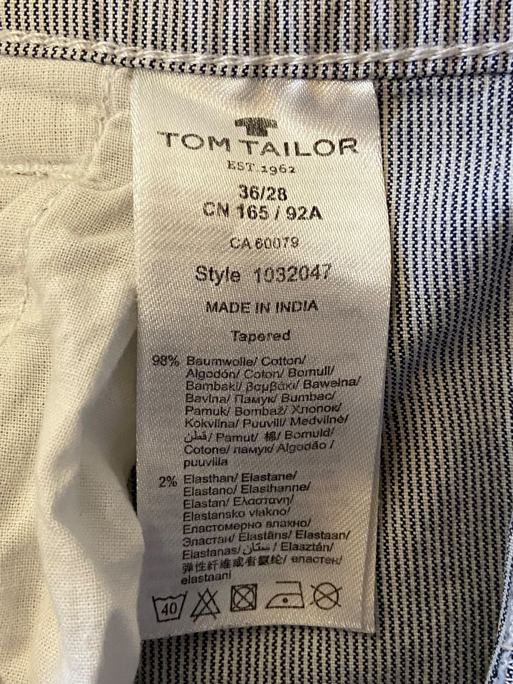 Tom Tailor Pantaloni: Sommerhose Tom Tailor, Gr. 36/28 – Usato da Kleinandelfingen venduto da linssandra 6