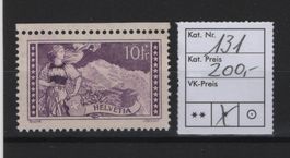 1914-1931 Gebirgslandschaften Nr. 131 mit Falz