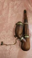 Vecchia pipa in legno e metallo Bruyère