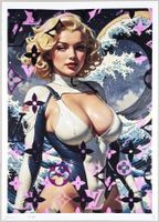 Death NYC Ed Pop Art Druck " Hokusai Wave Marilyn Monroe