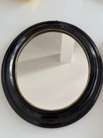 Wandspiegel oval schwarz gold – Vintage Biedermeier Stil
